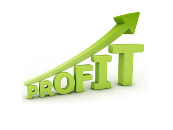 graphic of profits going up